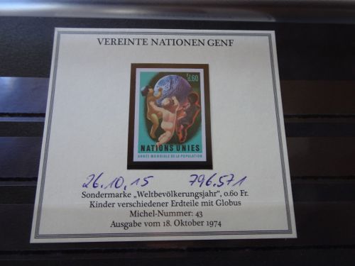 UNO Genf Michel 43U ungezähnt postfrisch