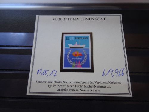 UNO Genf Michel 45U ungezähnt postfrisch