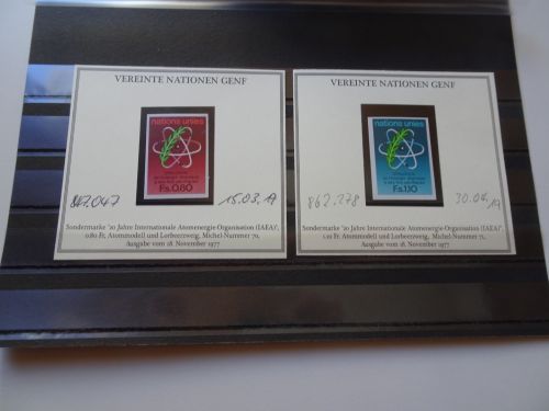 UNO Genf Michel 70/71U ungezähnt postfrisch