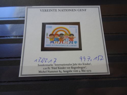 UNO Genf Michel 84U ungezähnt postfrisch