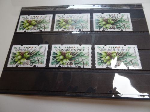 Österreich ATM 51.I.5 6 Werte gestempelt