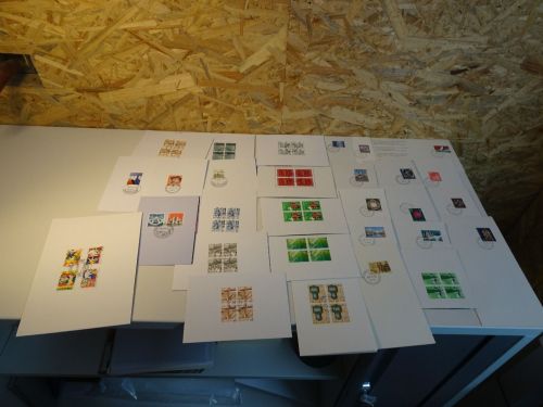 Schweiz Weihnachtskarten der Post 1965-1993