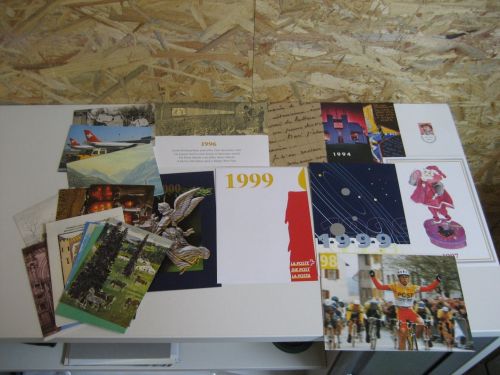 Schweiz Weihnachtskarten der Post 1973-2000