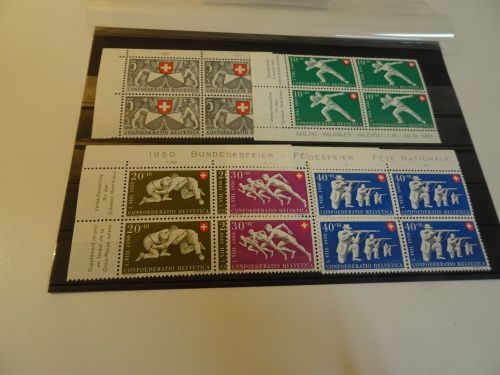 Schweiz Michel 545-550 Viererblock postfrisch Pro Patria