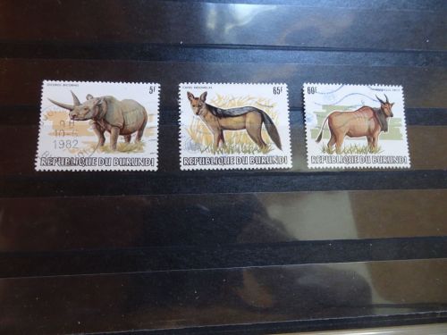 Burundi Michel 1585, 1591, 1592 Tiere echt gelaufen