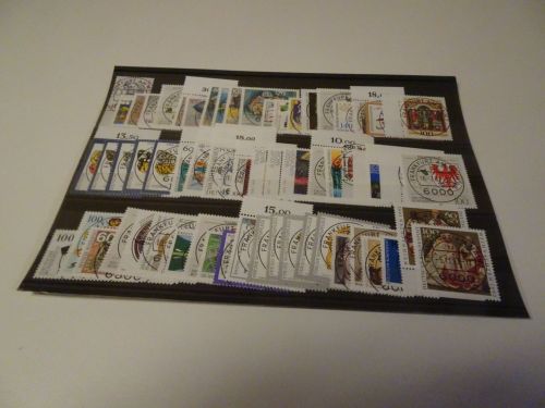 Bund Jahrgang 1992 gestempelt komplett, Vollstempel Frankfurt