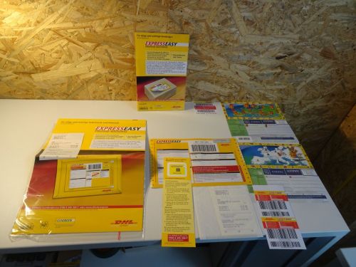 Päckchenmarken + andere Labels / Umschläge Lot Deutsche Post