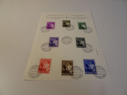 Belgien Michel 443-450 FDC Gedenkblatt