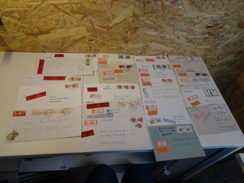 Bund 20 Belege mit Mehrfachfrankatur 90er Jahre