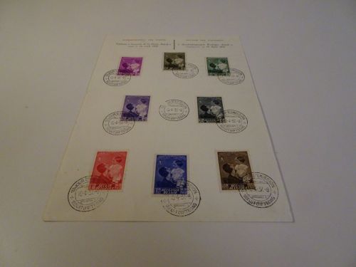 Belgien Michel 443-450 FDC Gedenkblatt