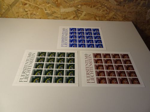 Liechtenstein Michel 831/833 Kleinbogen postfrisch Weihnachten