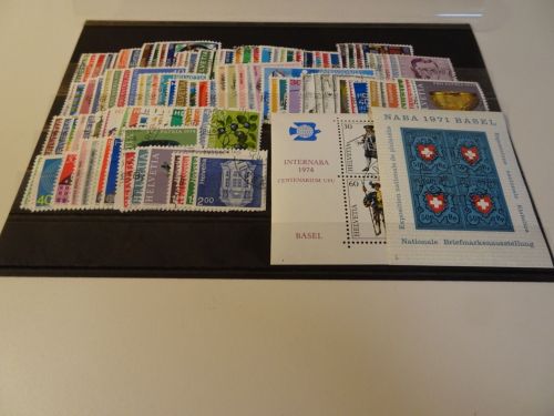 Schweiz 1970-1974 gestempelt komplett