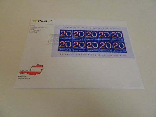 Österreich Michel 2823 Grenzöffnung FDC Kleinbogen