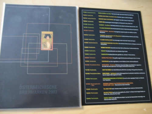 Österreich Jahrgang 2003 postfrisch komplett