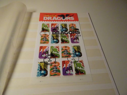 USA Folienblatt Michel 5526/29 gestempelt Drachen