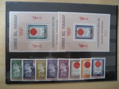 Paraguay postfrisch Block 50+51 + Michel 1273/80 Olympic
