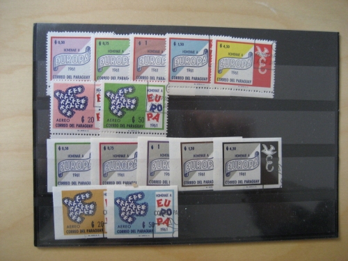 Paraguay gestempelt 986-92 und 993-99