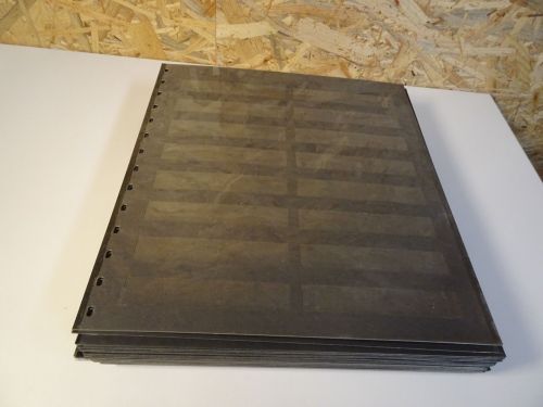 30 Safe 14 Ring Albenblätter schwarz 8er geteilt