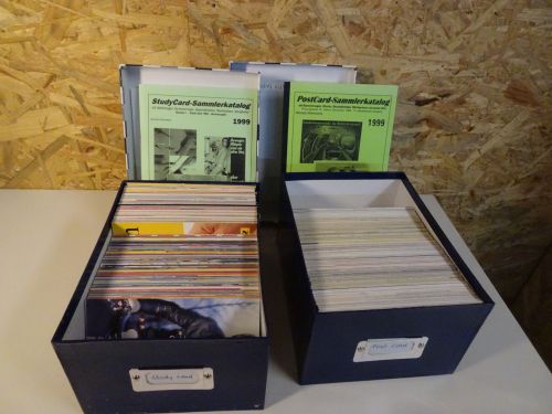 Post Cards / Study Cards 2 Kartons inkl. 2 Katalogen