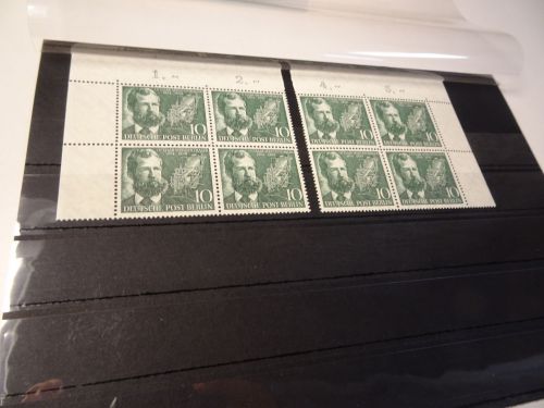 Berlin Michel 117 Viererblock Ecke rechts + links oben postfrisch