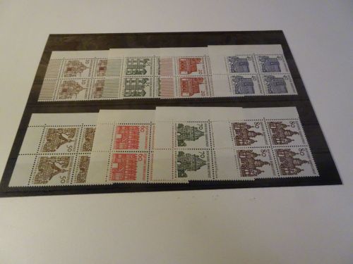 Bund Michel 454-461 Eckrand Viererblocks links unten postfrisch