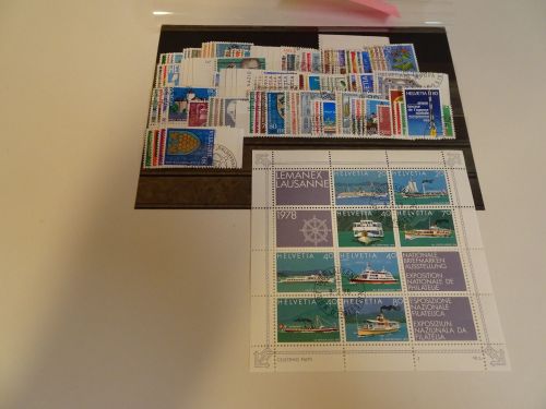 Schweiz Jahrgang 1975-79 gestempelt komplett