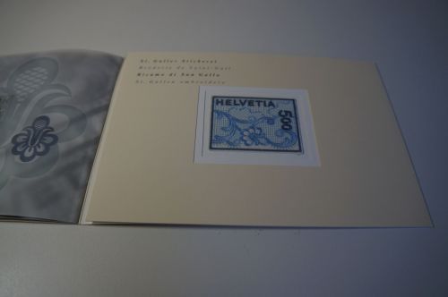 Schweiz Michel 1726 Strickereimarke Folder