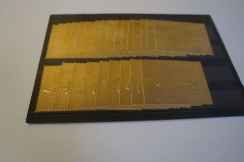 Sambia Sammlung mit 25 Goldmarken Automobil / cars