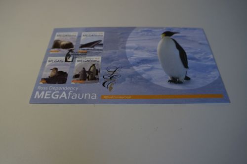 Ross Gebiet Michel 176-179 FDC Fauna in der Antarktis