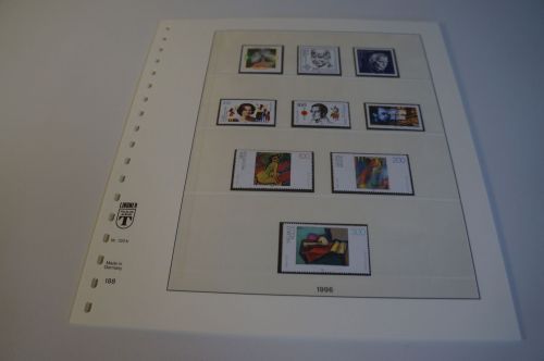 Bund Jahrgang 1996 postfrisch + gestempelt komplett inkl. Lindner T