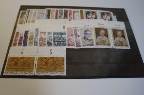 Österreich Jahrgang 1971 postfrisch waagrechte Paare