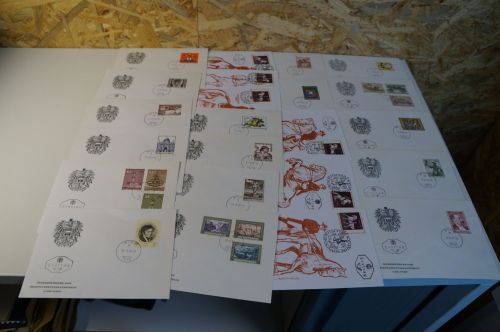 Österreich Jahrgang 1972 FDC komplett