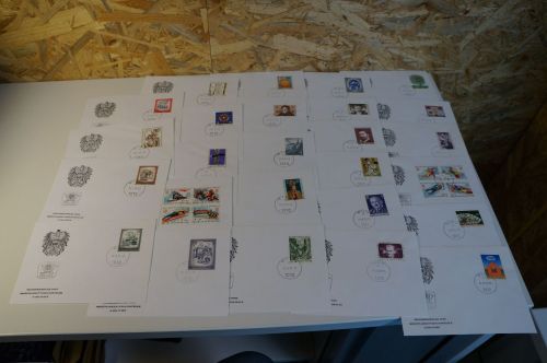 Österreich Jahrgang 1975 FDC komplett