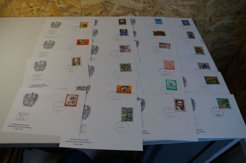 Österreich Jahrgang 1976 FDC fast komplett