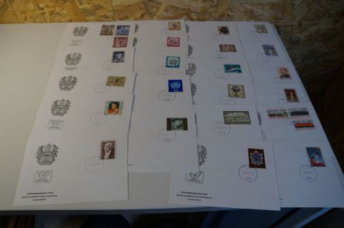 Österreich Jahrgang 1977 FDC komplett