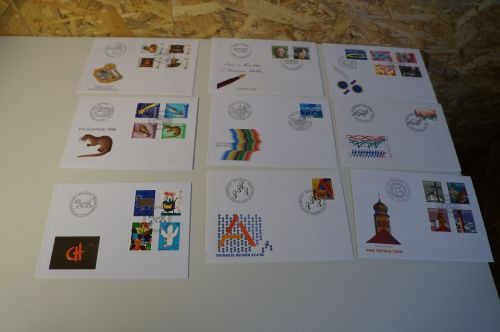 Schweiz Jahr 1996 fast kompletter Jahrgang FDC ohne 1589/92