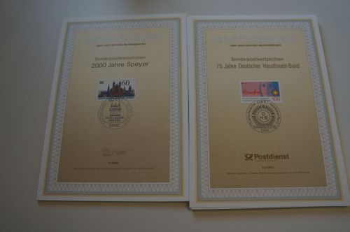 Bund ETB Ersttagsblätter Jahrgang 1990 komplett