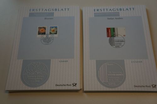Bund ETB Ersttagsblätter Jahrgang 2006 komplett