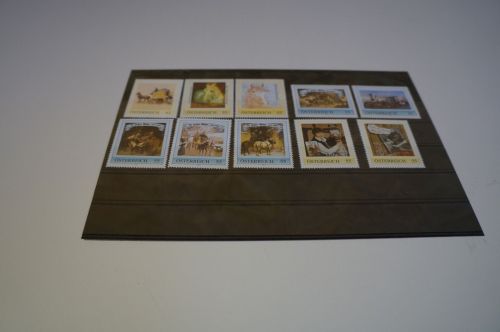 Österreich 10 verschiedene personalisierte Marken Thema Pferd