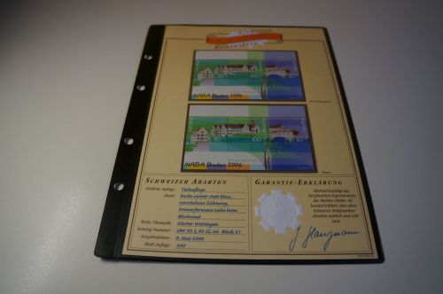 Schweiz Michel Bl. 31 SbK 93II violett statt balu