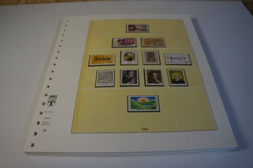 Bund 1980-1989 postfrisch komplett inkl. Lindner T