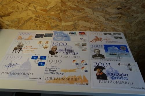 Bund Jubiläumsbriefe 1998-2001 komplett