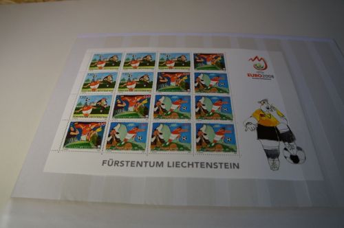 Liechtenstein Michel 1479/81 Kleinbogen postfrisch Fussball EW2008