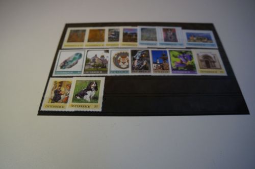 Österreich Lot personalisierter Marken 16 Stück postfrisch