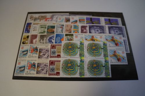 Österreich Jahrgang 1975 Viererblock postfrisch komplett