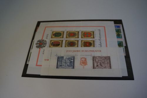 Österreich Jahrgang 1976 Viererblock postfrisch komplett