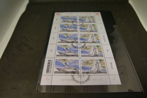 Monaco Michel 3152-3153 Kleinbogen gestempelt Jachten/Schiffe