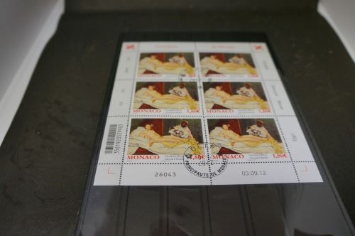 Monaco Michel 3115 Kleinbogen gestempelt Gemälde