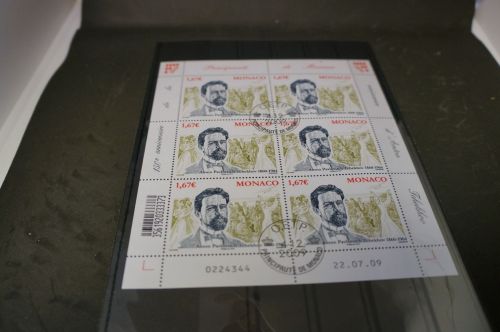 Monaco Michel 2969 Kleinbogen gestempelt Schriftsteller