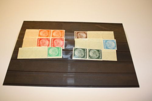 Deutsches Reich 6 verschiedene 11er Streifen Hindenburg postfrisch